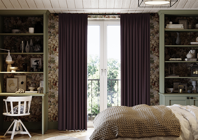 Stamford, Plum - Made to Measure Curtains - Image 3
